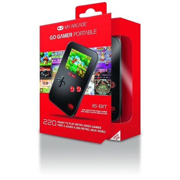 My Arcade Go Gamer Portable Handheld Gaming System 220 Retro Style Games